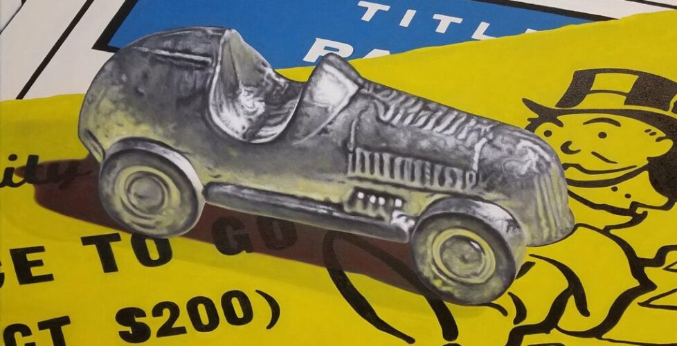 "Collect 200" oil on canvas 24" x 30"