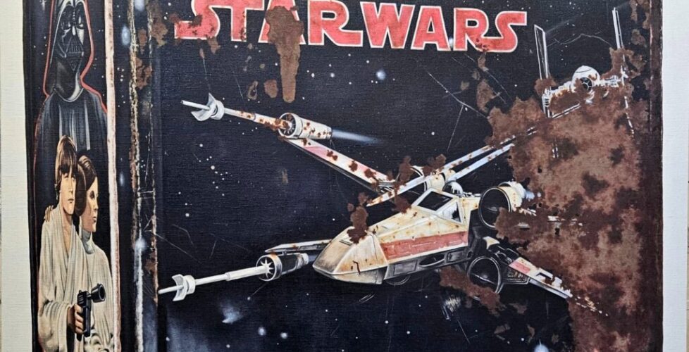 "Packed Memory Series (Star Wars)" oil over acrylic on linen 37.5"X 44.5"